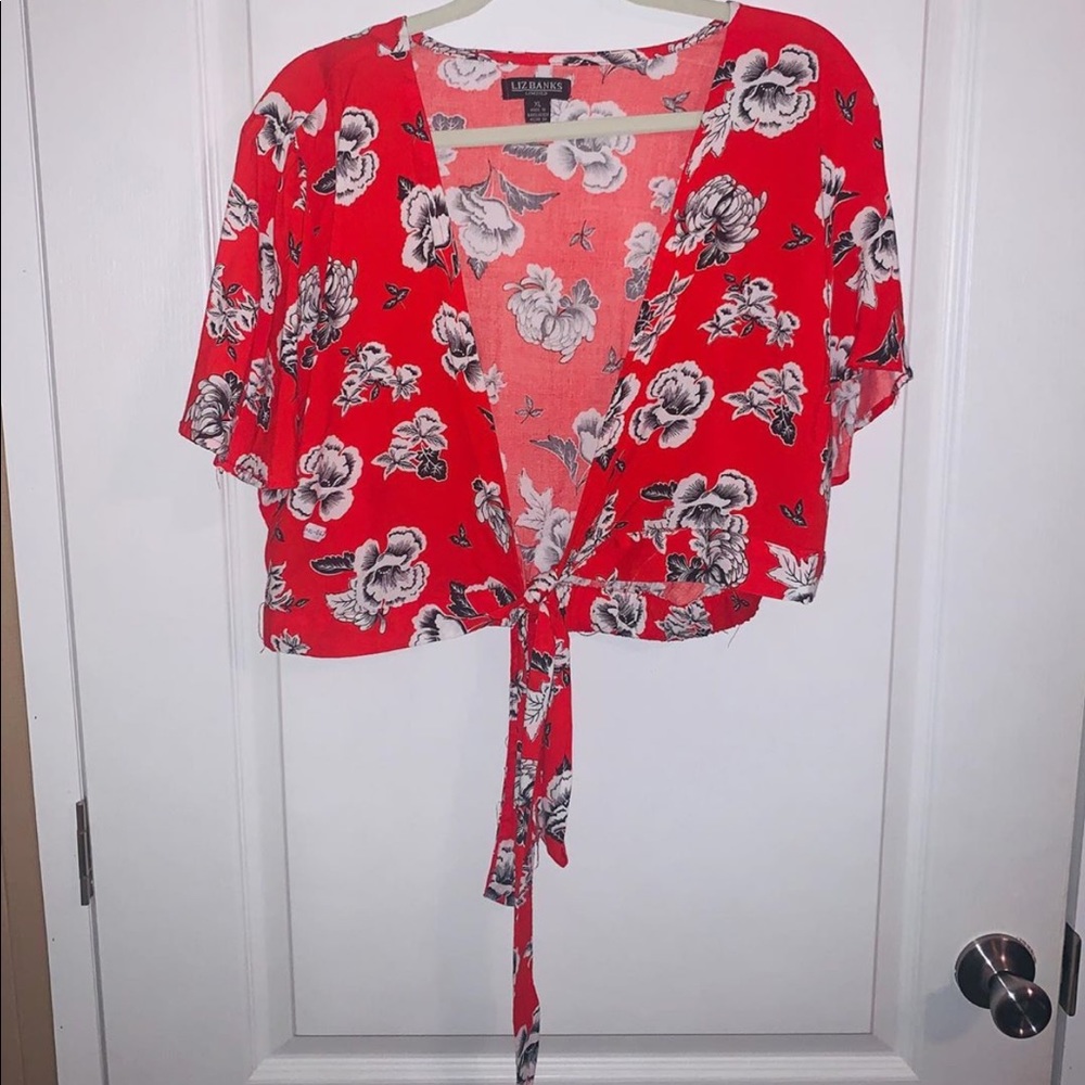 Hawaiian tie top
